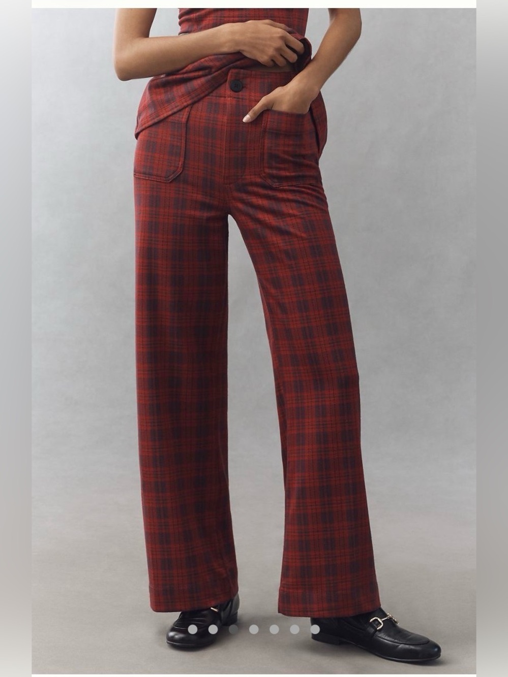 The Colette Full Length Tartan Plaid Pants by Maeve